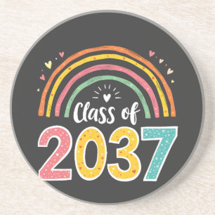 Class Of 2037 Kindergarten Graduation School  Coaster