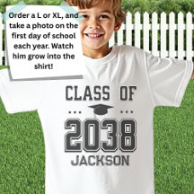 Class of 2038 for First Day of School Photo