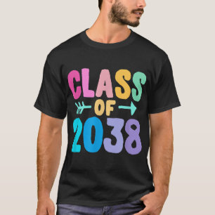 Class of 2038 Graduation Grow With Me T-Shirt