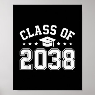 Class Of 2038 Grow With Me First Day Of School Kin Poster