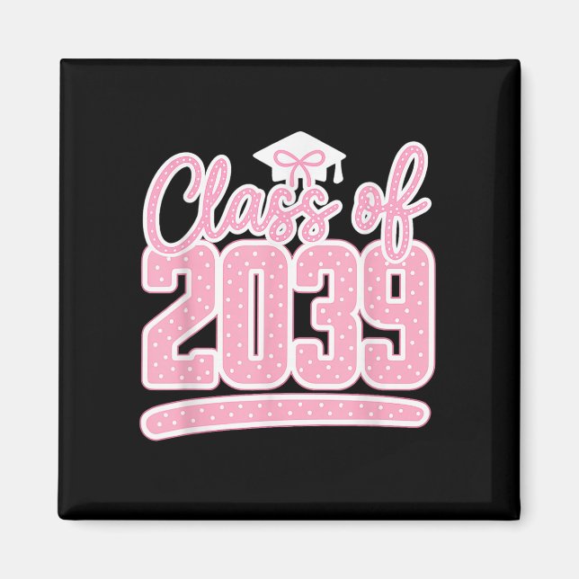 Class Of 2039 Grow With Me Funny Kindergarten Back Magnet (Front)