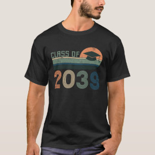 Class Of 2039 Kids Support Kindergarten To Graduat T-Shirt