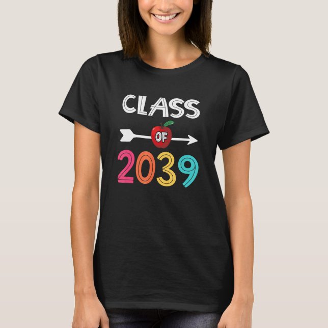 Class Of 2039  Pre K Graduate Preschool Graduation T-Shirt (Front)