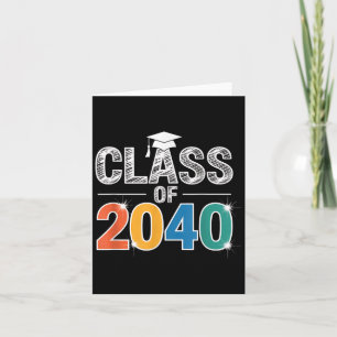 Class Of 2040 Grow With Me First Day Of School Gra Card