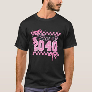 Class of 2040 Grow with Me Kindergarten Pink Coque T-Shirt