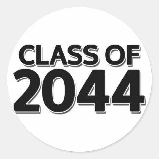 Class of 2044 classic round sticker