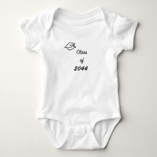 Class of 2044 with Graduation Cap Baby Bodysuit