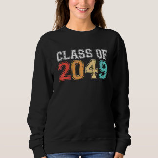 Class Of 2049 Grow With Me Graduation Retro Vintag Sweatshirt