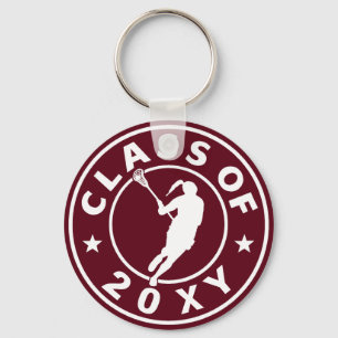 Class of 20?? Girl Lacrosse Keychain