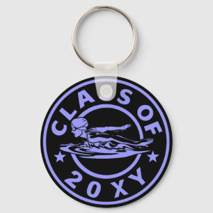 Class of 20?? Girl Swimming Keychain
