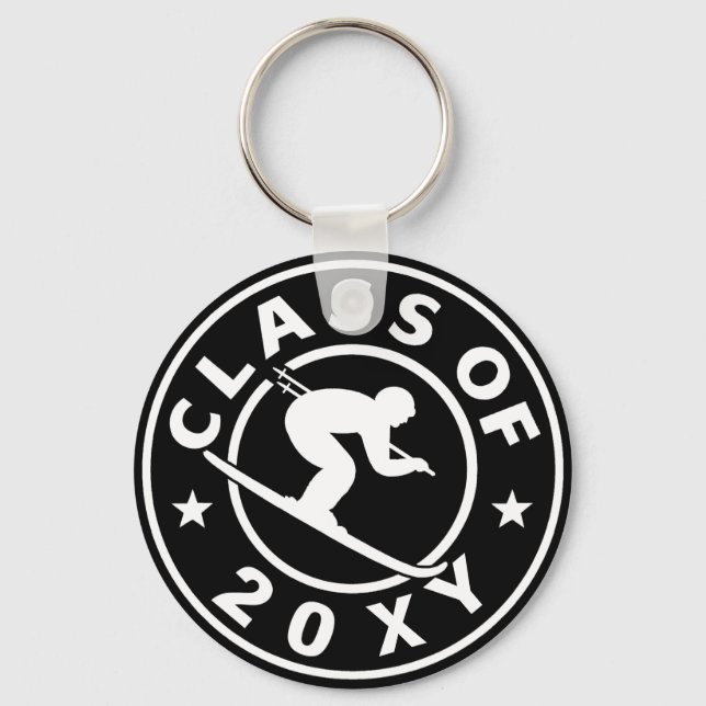 Class of 20?? Skiing Keychain (Front)