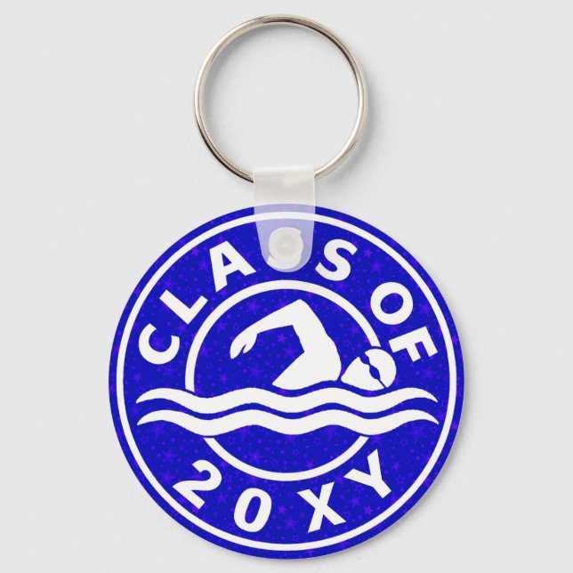 Class of 20?? Swimming Keychain (Front)