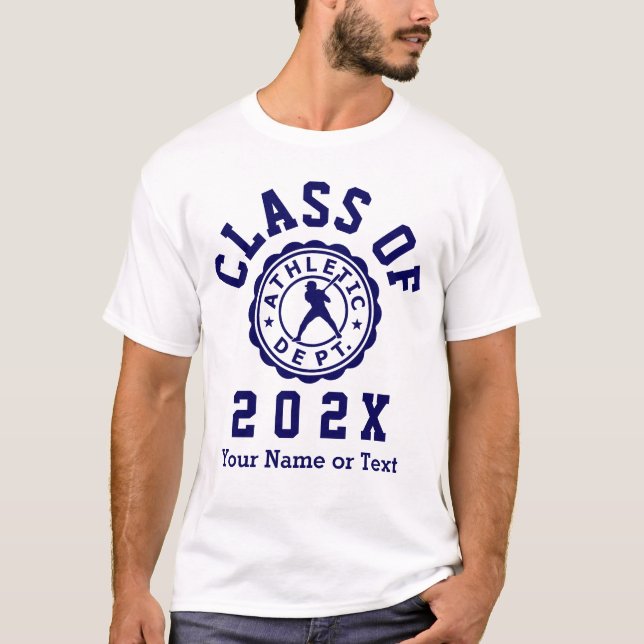 Class Of 20XX Baseball Team T-Shirt (Front)