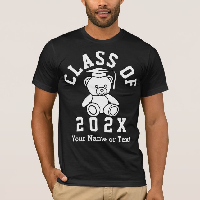 Class Of 20XX Graduating Bear T-Shirt (Front)