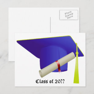 Class of 20XX Graduation Announcement Postcard
