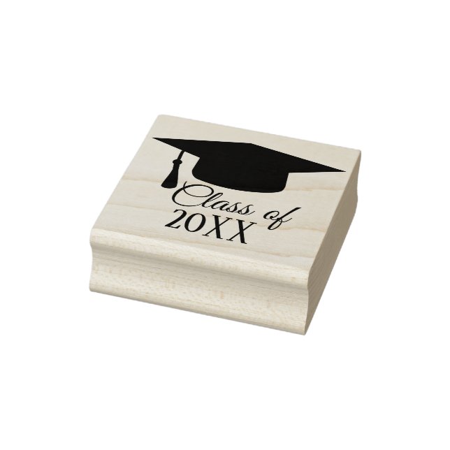 Class of 20XX - Graduation Cap Rubber Stamp (Stamp)