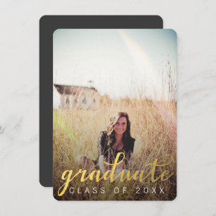 CLASS OF 20XX GRADUATION PHOTO INVITE