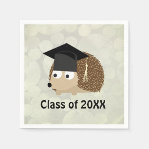 Class of 20XX Hedgehog Graduate Napkin