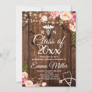 Class of 20XX -- Nursing School Graduation Invitation