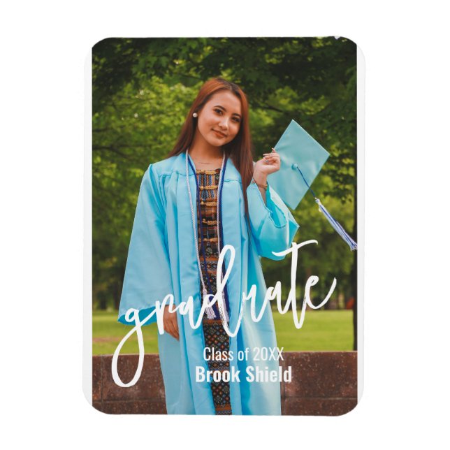 Class of 20xx | Personalized Graduation Photo Magnet (Vertical)