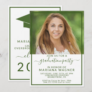 Class of 20XX Photo High School Graduation Party Invitation