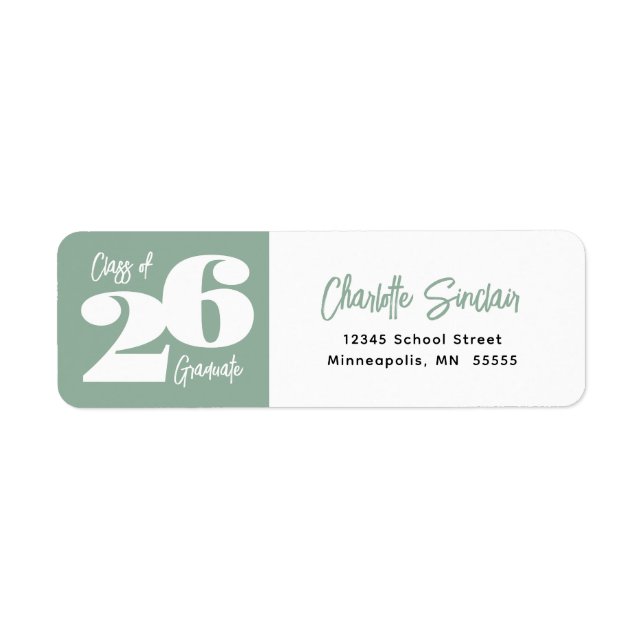 Class of 26 Graduate Return Address (Front)