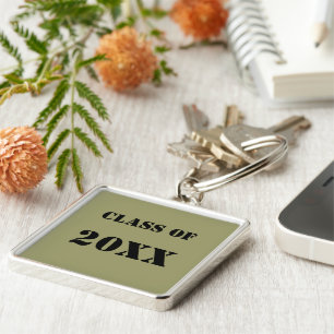 Class of Add Current Year or Class Reunion Year Keychain