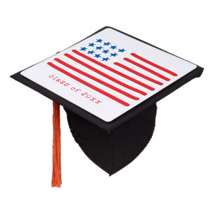 Class of ...   American Flag Graduation Graduation Cap Topper
