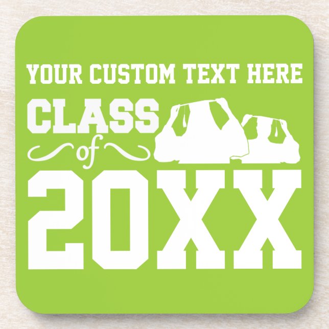 Class of ANY year custom coasters (Front)