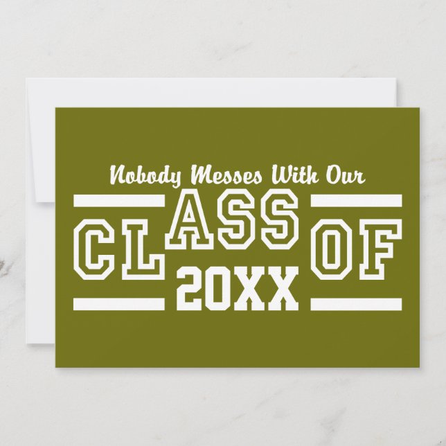 Class of ANY Year custom invitation (Front)