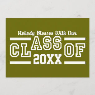 Class of ANY Year custom invitation