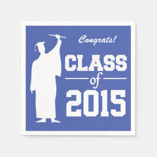 Class of ANY year custom text & colour napkins