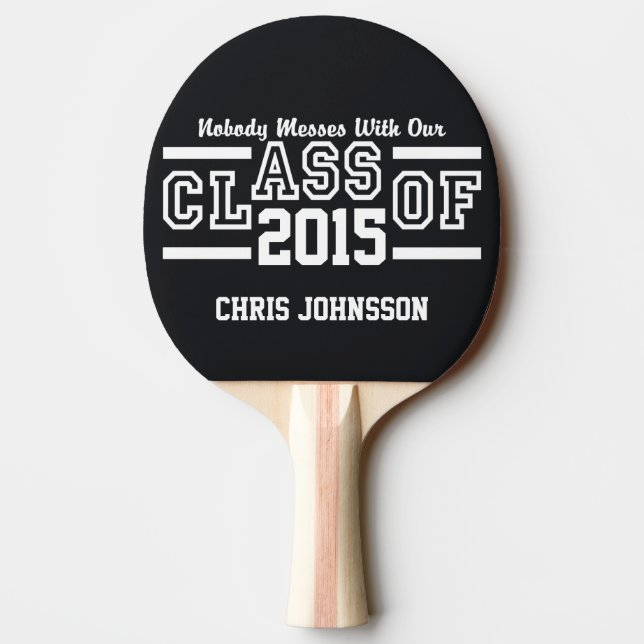 Class of ANY year custom text & colour paddle (Back)