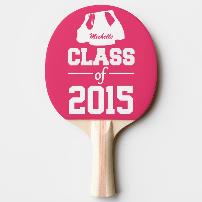 Class of ANY year custom text & colour paddle (Back)