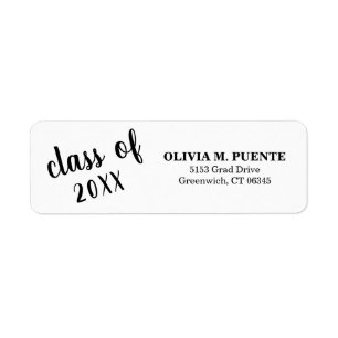 Class Of Black and White Graduation
