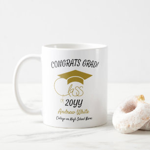 Class of-Congrats Grad-Inspirational-Gold Modern Coffee Mug