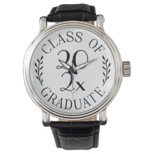 Class of Custom Year Graduate Stylish Reunion Watch
