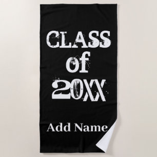 Class Of Enter Year Graduation Customized Beach Towel