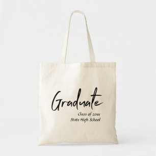 Class of Graduate Tote with monogram and name