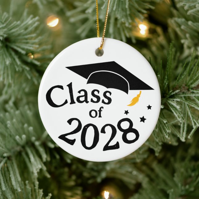 Class of Graduation Ceramic Ornament (Tree)