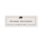 Class of Graduation Name Card - Classic Linen Look