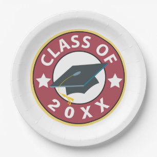 Class of Graduation Paper Plate