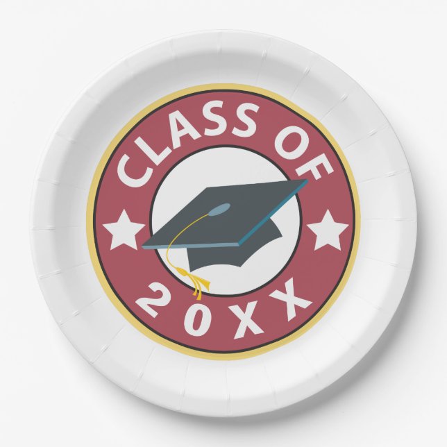 Class of Graduation Paper Plate (Front)