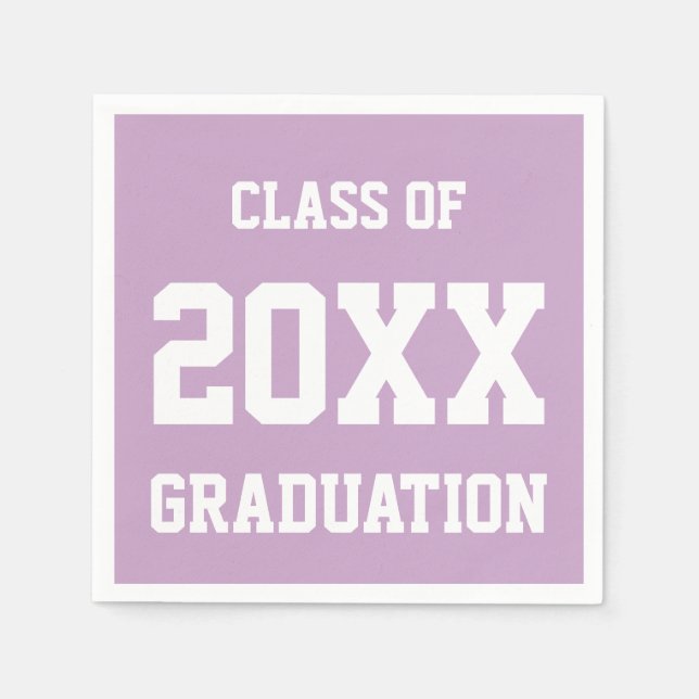 Class Of Graduation Party Napkins (Front)