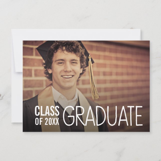 CLASS OF GRADUATION PARTY PHOTO INVITE (Front)