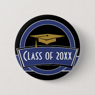 Class of Graduation Senior Button