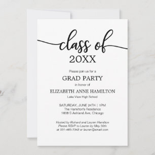 Class of High School Graduation Party Invitations