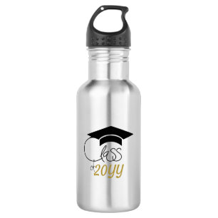 Class of -Inspirational Quote-Modern Black Gold 532 Ml Water Bottle