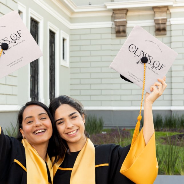 Class Of | Modern Personalized Graduation  Graduation Cap Topper (Creator Uploaded)