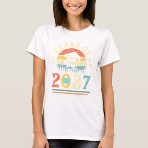 Class Of Year 2037 For Men Women Graduation Senior T-Shirt